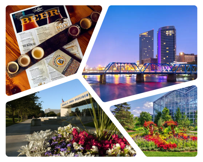 Collage of Grand Rapids attractions