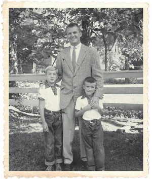 Ralph 'Bal' Ballentine with his sons