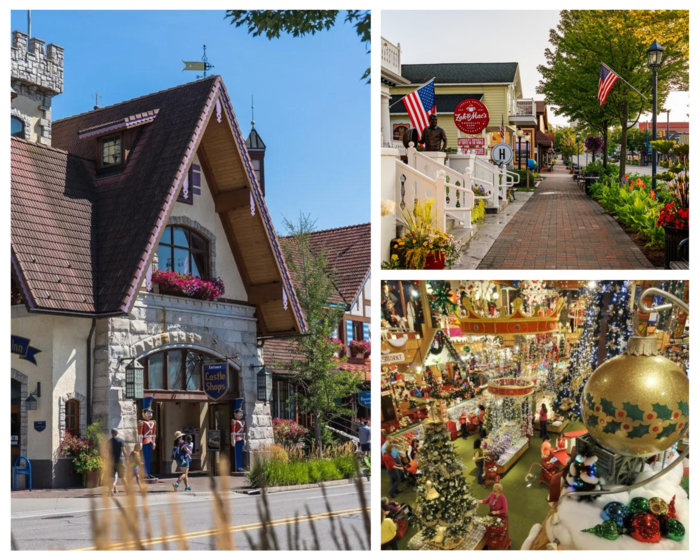 Collage of Frankenmuth attractions